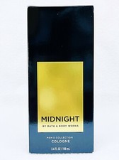 1 Bath Body Works MIDNIGHT Eau De Cologne Spray for Men edc Perfume 3.4 oz