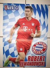 Just Kick It POSTER Robert Lewandowski FC. Bayern München Bundesliga Fußball
