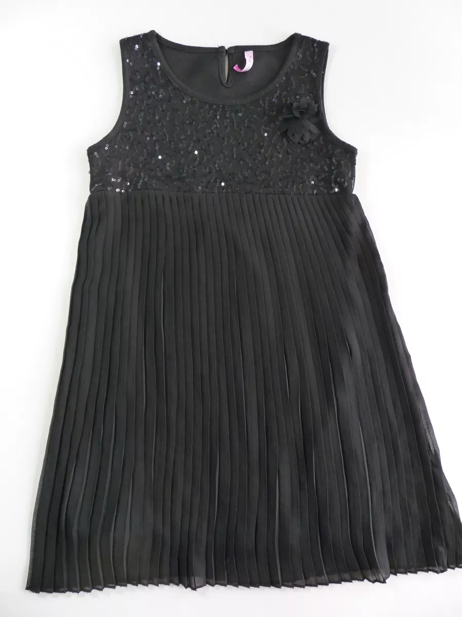 GEMO ROBE DE F TE PAILLETTES PLISS E NOIR 8 ANS eBay