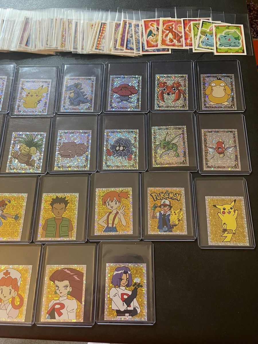 276 Pokemon Merlin Stickers Master Set 100% Complete Vintage