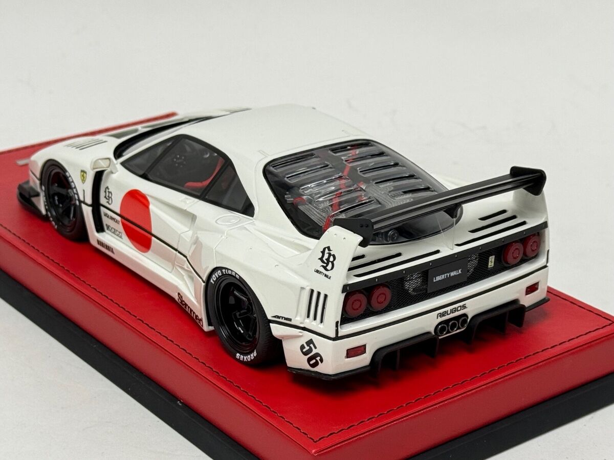 1/18 GT Spirit Ferrari F40 Liberty Walk LB works in White
