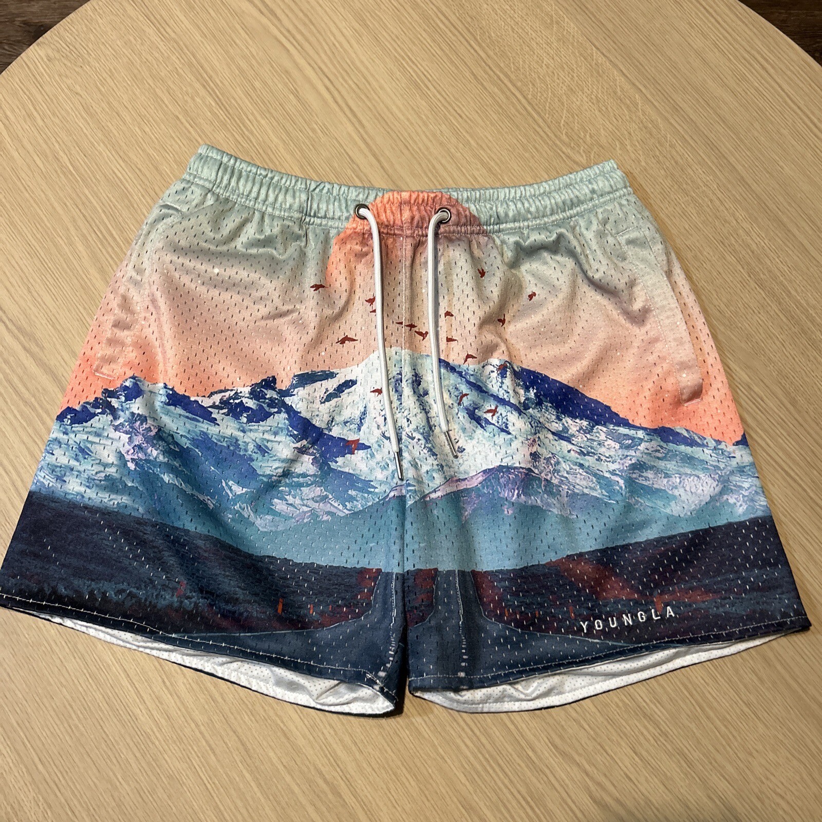 YoungLA 150 Block Party Graphic Mystic Mountains Mesh… Gem