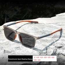 Photochromic Reading Glasses For Men Square Outdoor Sunglasses 1.00- 4.00
