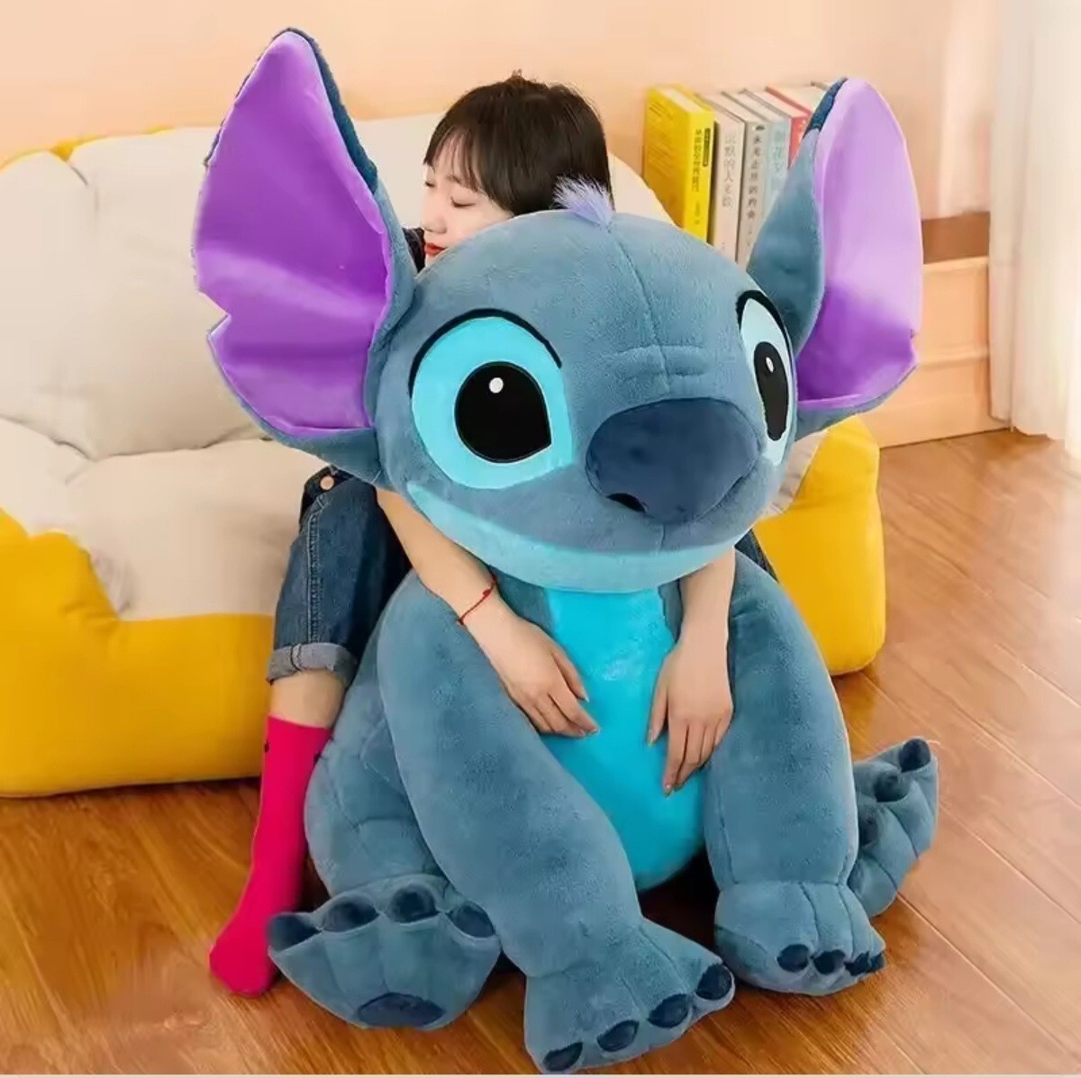 Peluche Stitch Blu e Angel Rosa – 80 cm