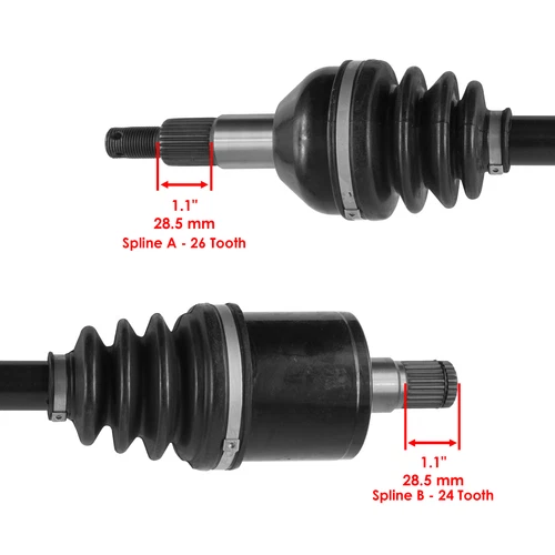 Front Rear Left Right Axles for Can-Am Renegade 800R 4X4 Xxc EFI 2013-2015 - Imagen 5 de 9