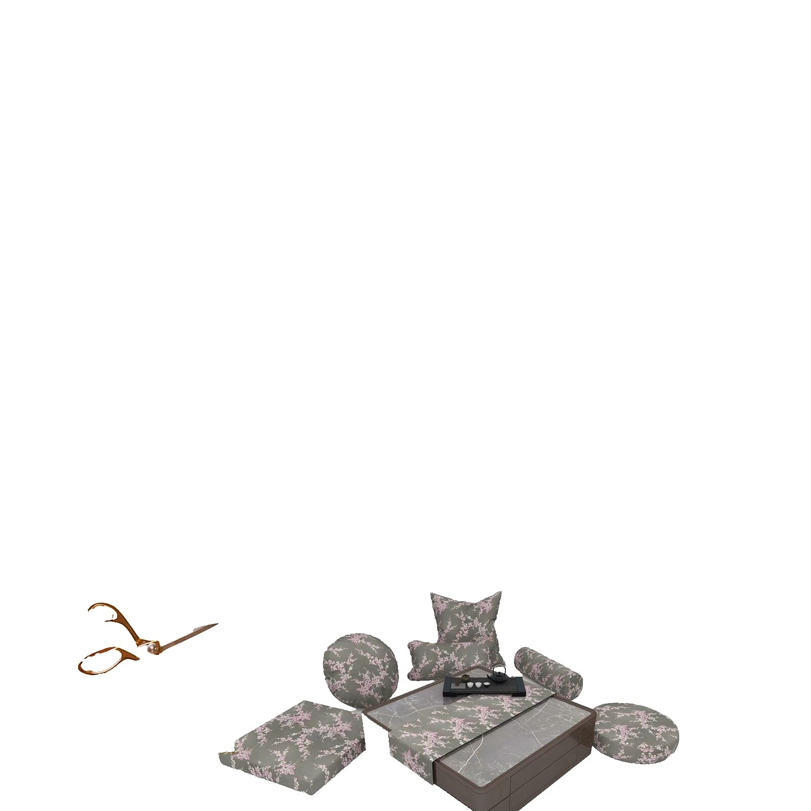 Rayon Floral Asian Home Décor Pillows