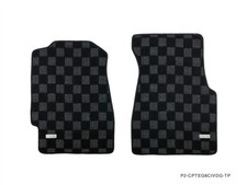 P2m Race Floor Mats Dark Grey Front For 93-95 Honda Civic Coupe Sedan Hatchback