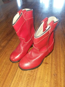 kids red cowboy boots