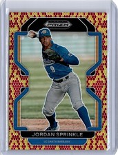 2022 Prizm Draft Picks Snake Skin Jordan Sprinkle 17/25 (B23) White Sox