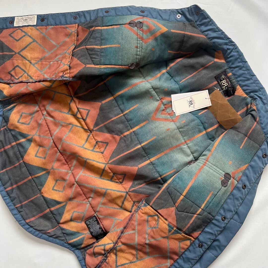 RRL Ralph Lauren Quilted Twill Western Overshirt Polo Men's RRL Ralph Lauren Quilted Twill Western Overshirt Polo Men's