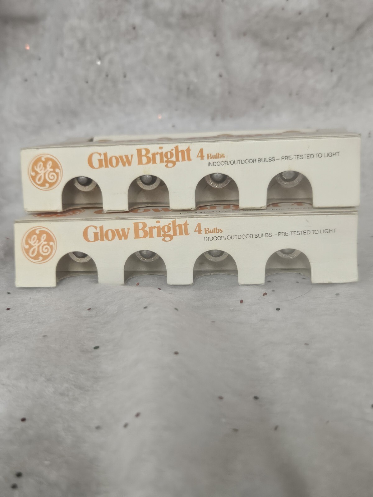 2 Packs of 4 Vintage GE C7 Yellow Christmas Light Bulb GLOW BRIGHT