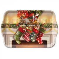 Tablett, Tray Hanging Stockings 13X21Cm Ambiente | Weihnachten