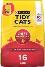 Purina Tidy Cats Clumping Cat Litter Odor Control, 24/7 Performance Multi Cat Li