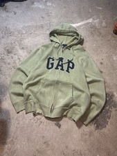 Gap Arch Logo Zip-Up Hoodie in Sage Green