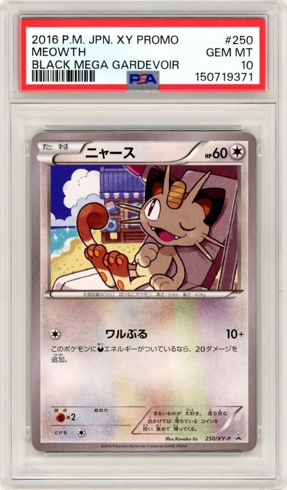 2015 Pokemon Meowth 250/XY-P Promo PSA10