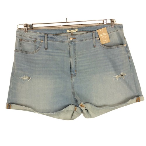 Madewell Womens size 37 (22 24) shorts blue high rise denim