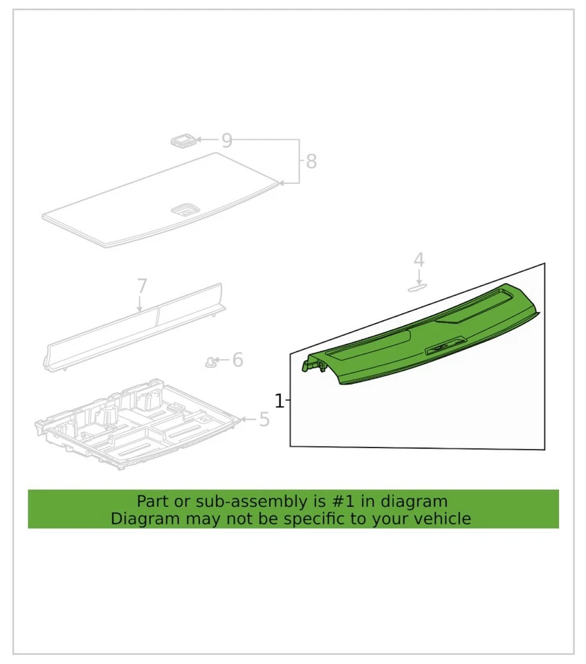 Chevrolet Tahoe Suburban 2021-2025 placa de umbral de carga cromada negra 85124294 Foto 3 de 3