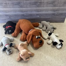 Lot Of 6 Vintage 1980s Pound Puppies Pound Purries Animals Plush Tonka