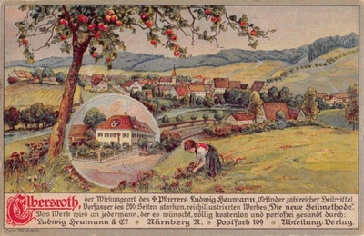 Elbersroth Pfarrer Ludwig Heumann d. n. Heilmethode Apfel Herrieden Feuchtwangen - Bild 1 von 4