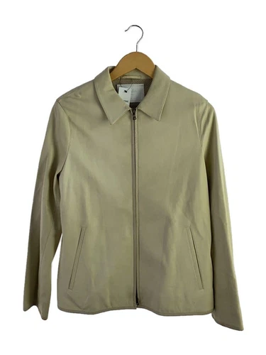 Giacca pelle PRADA anni 00 edera singola 46 zip bianca usata