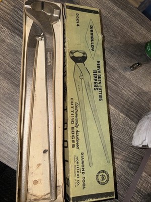 Diamond Tool & Horseshoe Co USA Diamalloy Rare Nos 14  End Nipper Minty GG014