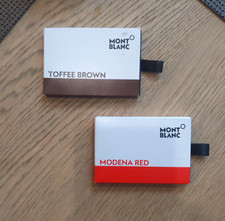 Mont Blanc Ink Cartridges for Standard Fountain Pen Refills, Brown  Red