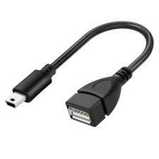 Mini USB OTG Cable Digital Cameras USB A Female to Mini USB B 5 Pin Male