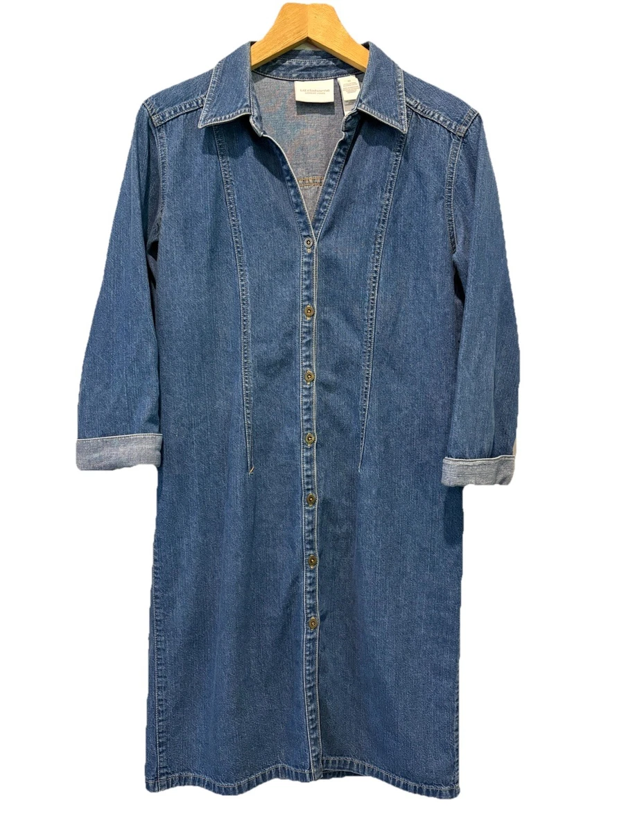 white christmas dresses Women's Liz Claiborne Liz Claiborne Denim Dress Denim, L main image 0