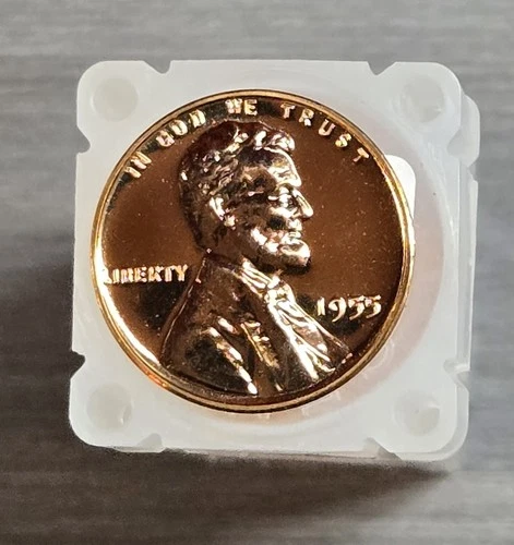 1955 P Proof Lincoln Wheat Penny  "Stunning details Uncirculated Gem" A-511