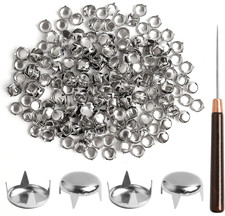 500 Pieces 10Mm round Dome Studs for Clothing Silver Studs and Spikes Leather Ri