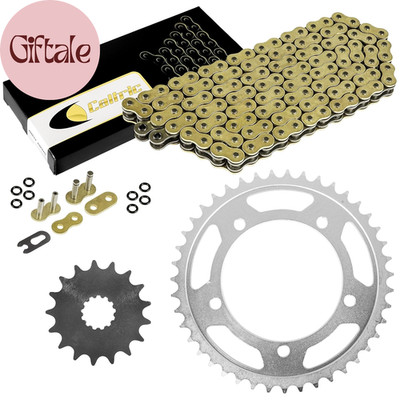 Gold O-Ring Drive Chain and Sprockets Kit Compatible with Triumph Bonneville 800