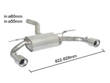 Ragazzon Duplex Sportauspuff BMW 4er F32 F33 420d mit M-Paket je 90mm schr�g