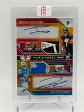 2023 Jahmyr Gibbs/Bijan Robinson Illusions Rookie Reflections Dual Patch Auto/25
