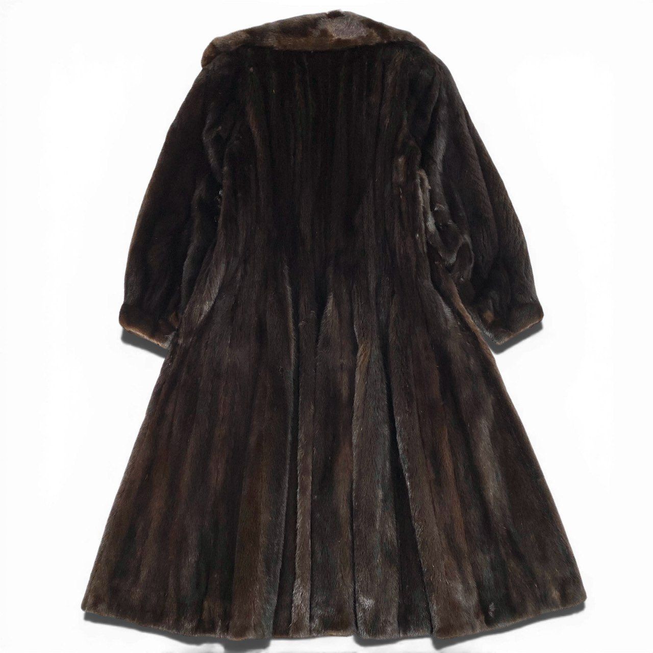Estardo Di Valentino Mink Long Coat Dark Brown F Size Women Authentic From Japan thumbnail 3