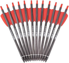 Tiro Con L'Arco Bolt per Balestra in Carbonio R9 Cobra Adder Frecce Con Ali Da 2