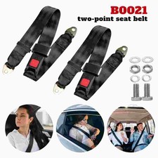 Universal 2 Point Lap Seat Belt Retractable Car Motorhome Van Truck Camper Bus
