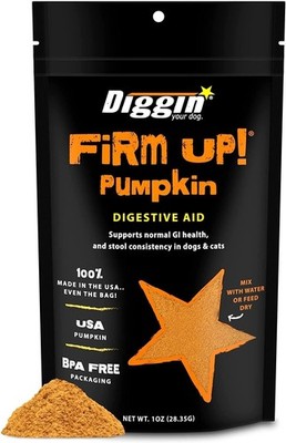 Diggin  Your Dog, Firm Up Original Pumpkin Super Dog & Cat 1 OZ, No Color 