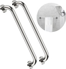 2 Pack 24 Inch Shower Grab Bar, Chrome Stainless Steel Bathroom Grab Bar Handle