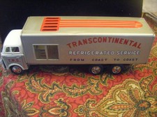 vintage rare H made in japan transcontinental refrigerated service tin truck