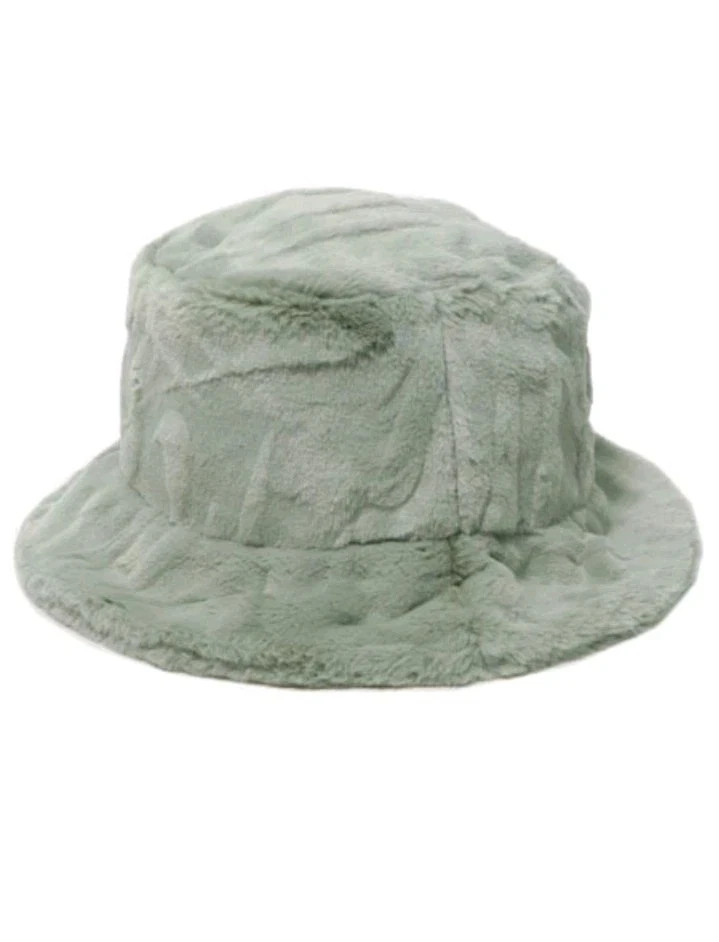 Size L Nike Apex Bucket Hat Faux Fur Logo HF7194-370 Unisex Adult