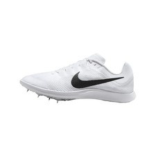 Nike Zoom Rival Track  Field Distance Spikes White/Metallic Silver/Black 