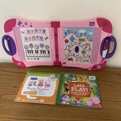 Leap Start Leap Frog PINK elektronisches Lernen pädagogisch + 2 Bücher (#C)