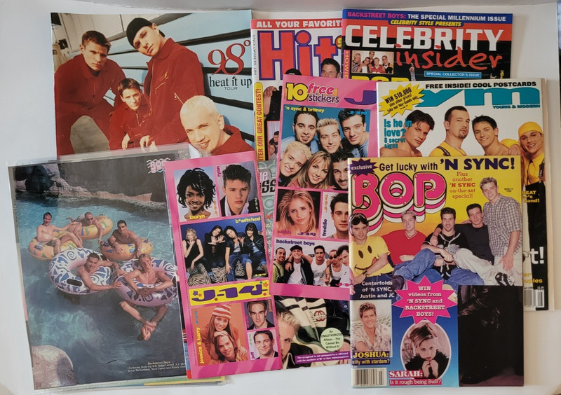 Vintage 98 Degrees Program, 98 Degrees on YM Magazine, Hit Sensation Magazine