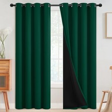 100 Blackout Curtains Bedroom Thermal Insulated Grommet Window Drapes Room