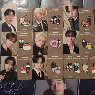 #ad #ad ATEEZ spec drink photocard 13TH MINI ALBUM GOLDEN HOUR : Part.4 OffiK applemus $83.61