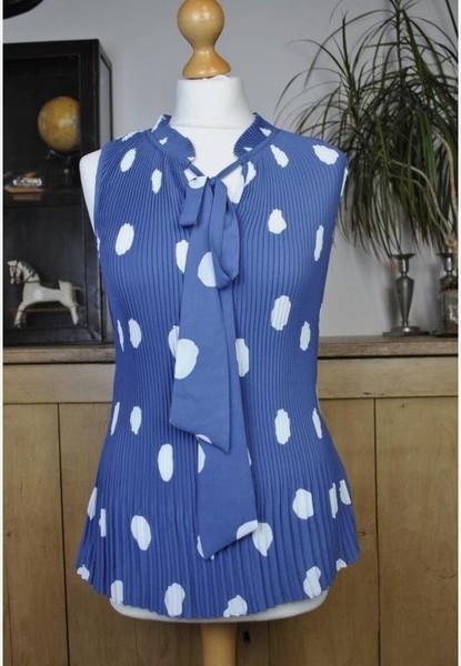 Women DKNY Shirt Blue Polyester 38 / M / 46