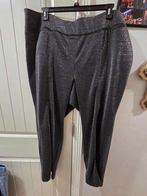 Plus size Lane Bryant 2 bundle 1 Jean with rhinestone, 1 Silver pants Size 26