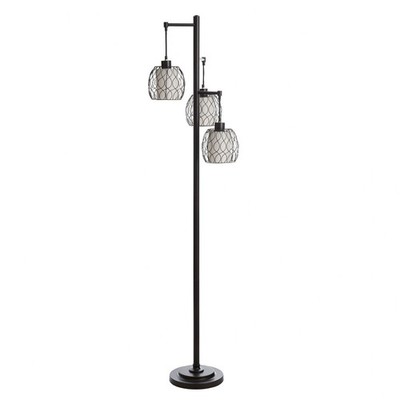 Used Stylecraft Home Collection L72385DS 72 Inch Three Light Floor Lamp