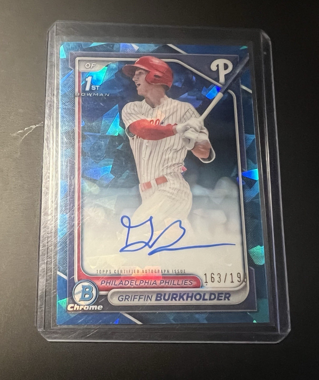 Griffin Burkholder 2024 Bowman 1st Sapphire Auto /199 CPA-GB