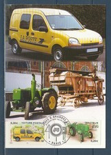 carte 1er jour véhicules utilitaires  voiture postale et tracteur  75 Paris 2003